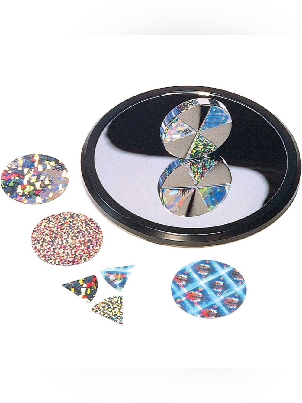 Toysmith Euler's Disk Spinning Science Into Art STEM Kinetic Toy Complete Set